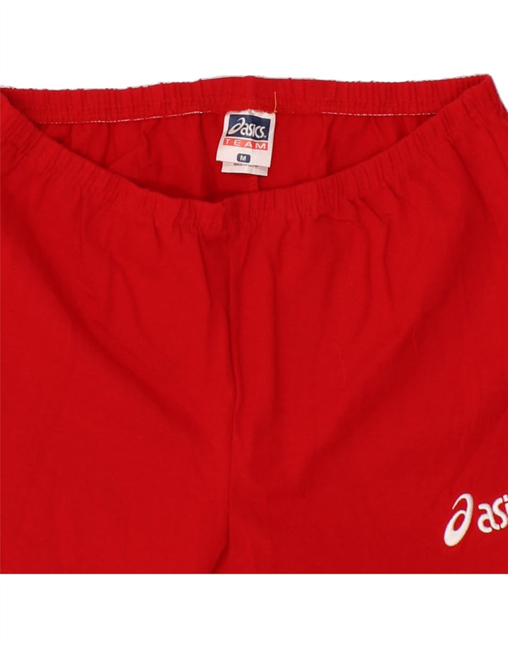 ASICS Womens Sport Shorts UK 12 Medium  Red Cotton Vintage Asics and Second-Hand Asics from Messina Hembry 