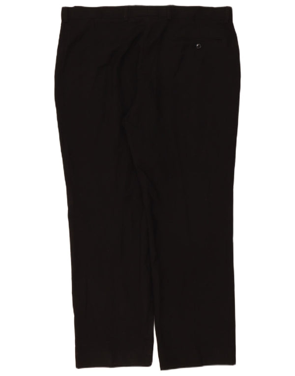 Ανδρικό παντελόνι με φόρμα Marks & Spencer W38 L29 Μαύρο πολυεστέρα