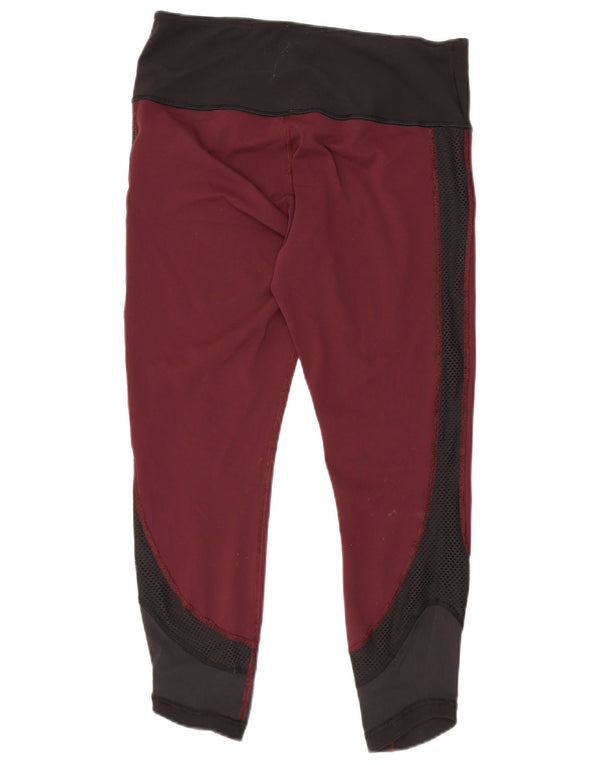 Γυναικείο Crop κολάν Lululemon US 12 Large μπορντό Colourblock