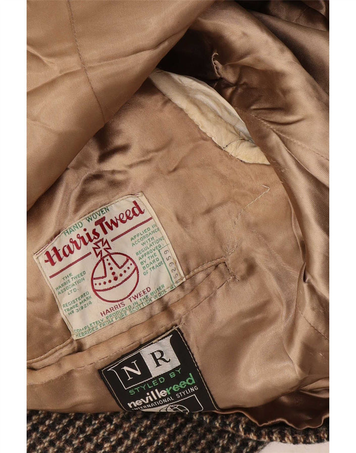 Harris Tweed Ανδρικό σακάκι blazer UK 40 μεγάλο καφέ ριγέ