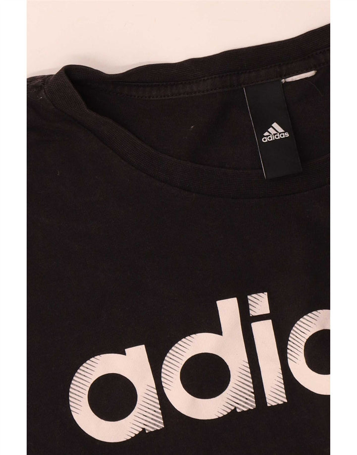 Ανδρικό γραφικό T-Shirt Adidas Top Medium Μαύρο