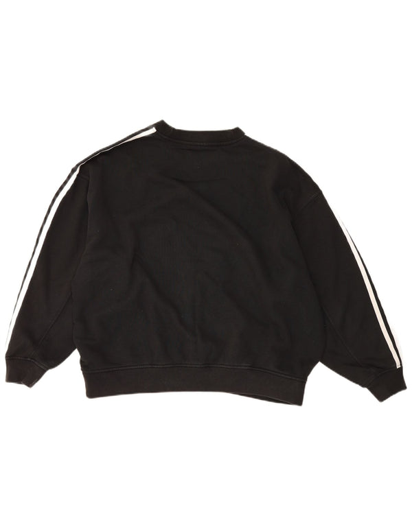 Γυναικείο φούτερ Adidas Oversized Jumper UK 6 XS Μαύρο βαμβακερό