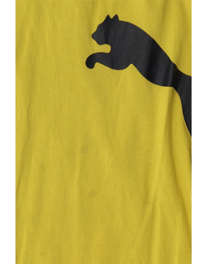 Γραφικό T-Shirt Puma Boys Top 15-16 ετών κίτρινο