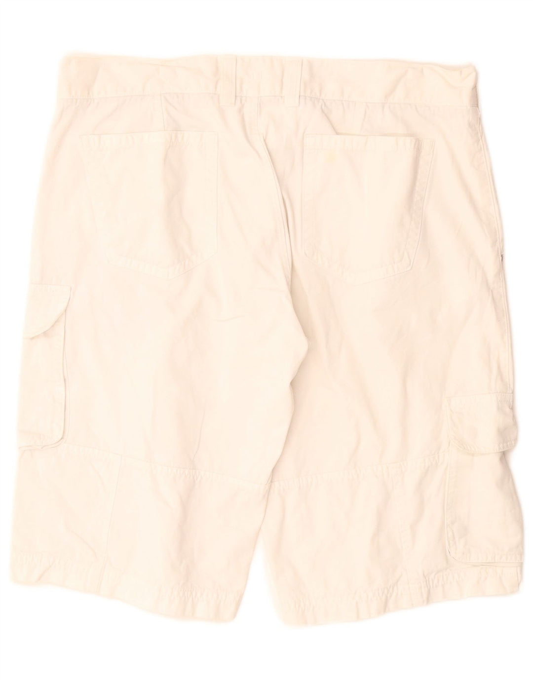 Ανδρικό σορτς Benetton Cargo IT 50 Large W34 Λευκό Βαμβακερό