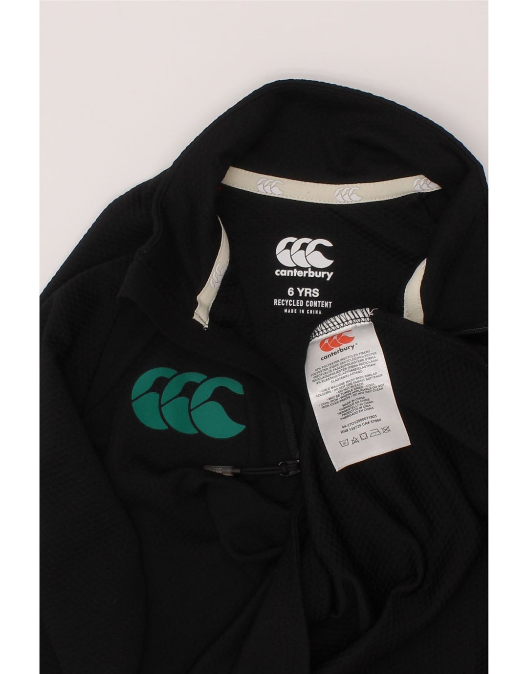 Canterbury Boys Ireland Graphic πουλόβερ αθλητική φόρμα 5-6 ετών Μαύρο