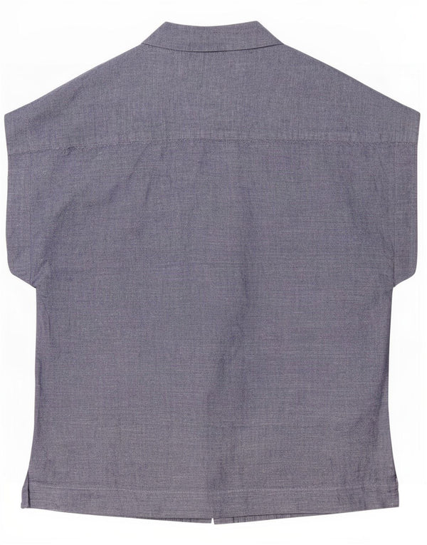 Γυναικείο κοντομάνικο πουκάμισο Hobbs UK 8 Small Blue Len