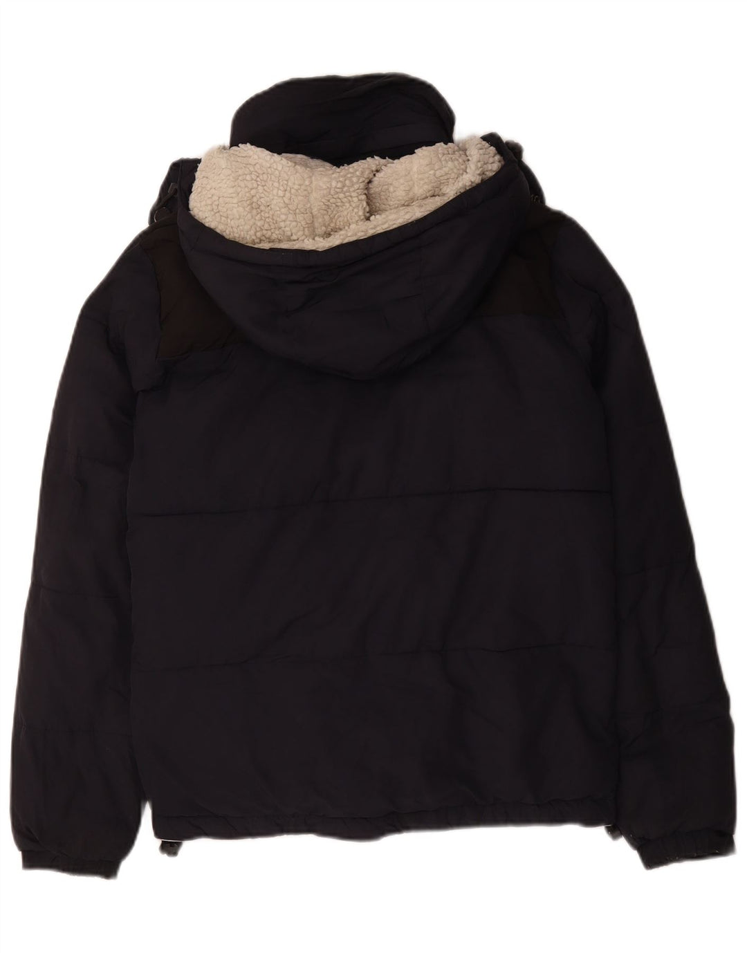Superdry Ανδρικό μπουφάν με κουκούλα UK 36 Small Navy Blue Polyester