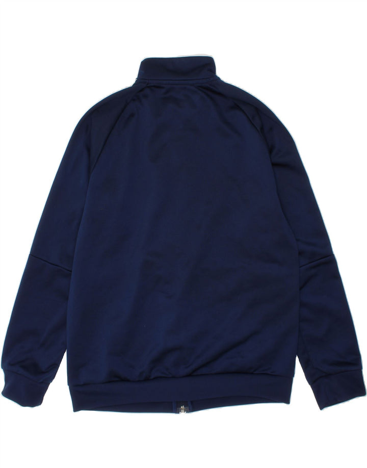ADIDAS Boys Climalite Tracksuit Top Jacket 9-10 Years Navy Blue Polyester Vintage Adidas and Second-Hand Adidas from Messina Hembry 