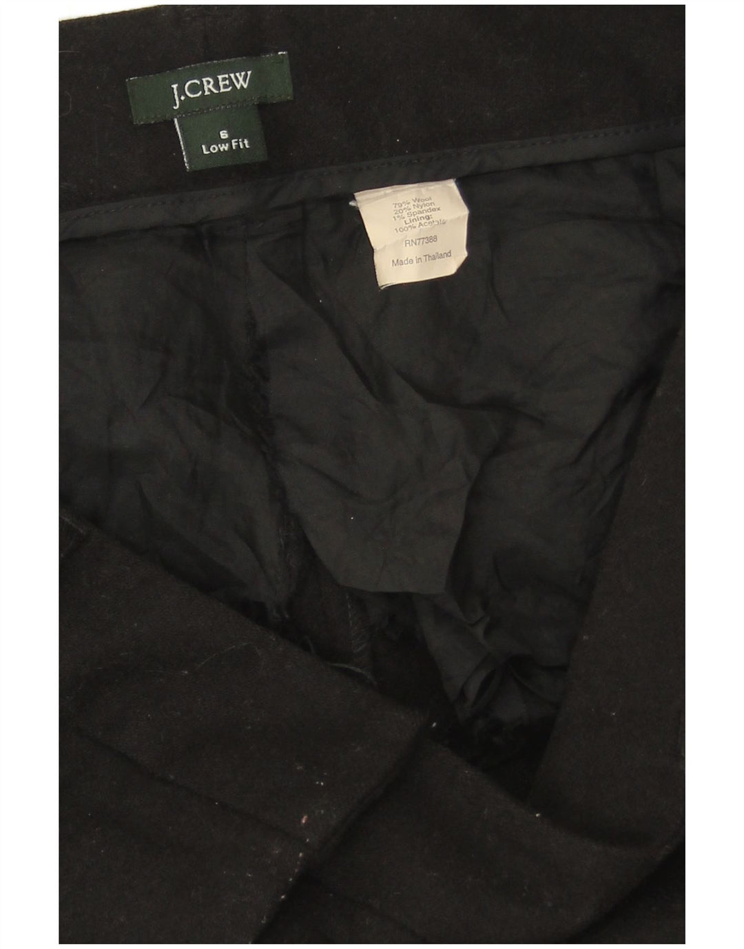 J. CREW Γυναικείο Χαμηλή Εφαρμογή Bootcut Casual Παντελόνι US 6 Medium W30 L32 Μαύρο
