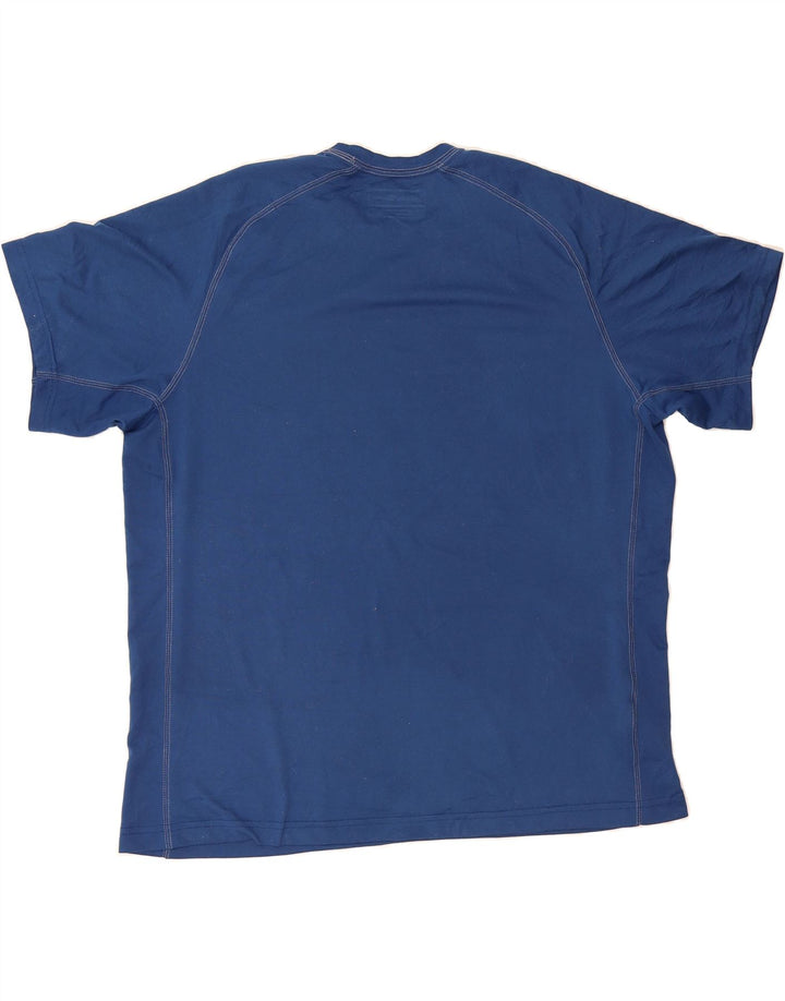 EDDIE BAUER Mens T-Shirt XL Navy Blue Polyester Vintage Eddie Bauer and Second-Hand Eddie Bauer from Messina Hembry 