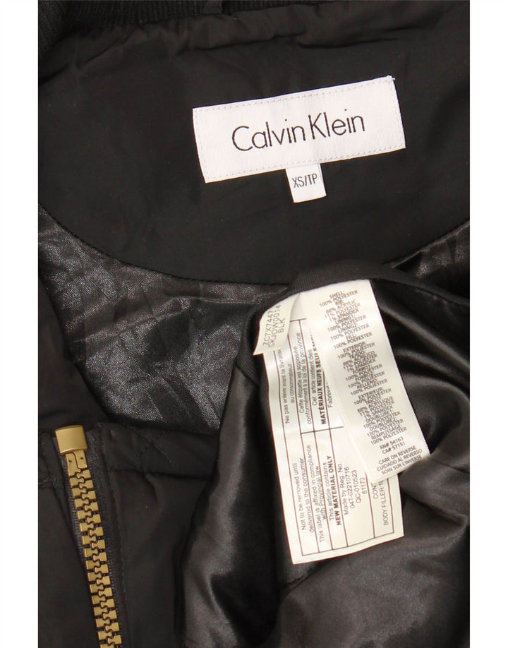 CALVIN KLEIN Γυναικείο Καπιτονέ Gilet UK 6 XS Μαύρο Πολυεστέρας
