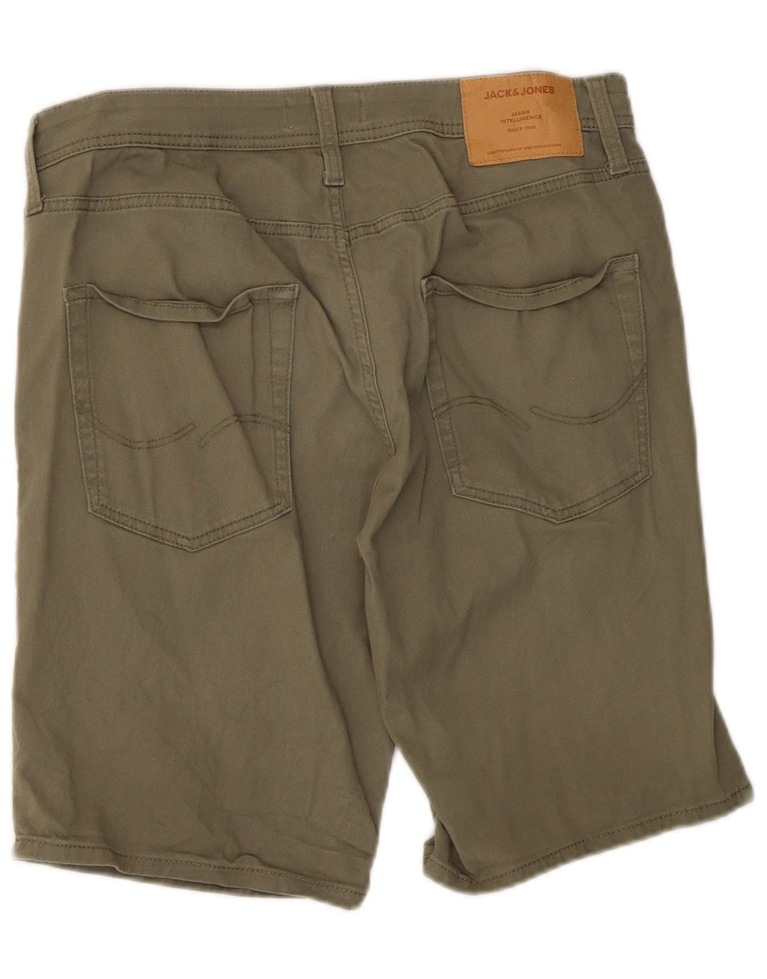 Ανδρικό σορτς Jack & Jones Casual Medium W34 Χακί βαμβακερό