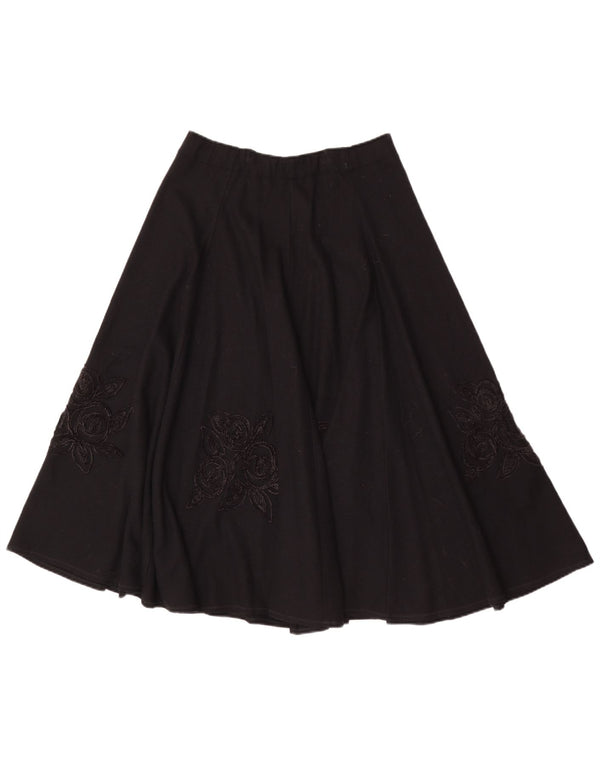 Mariella Burani Γυναικεία φούστα σε γραμμή Α UK 12 Medium W28 Black Floral