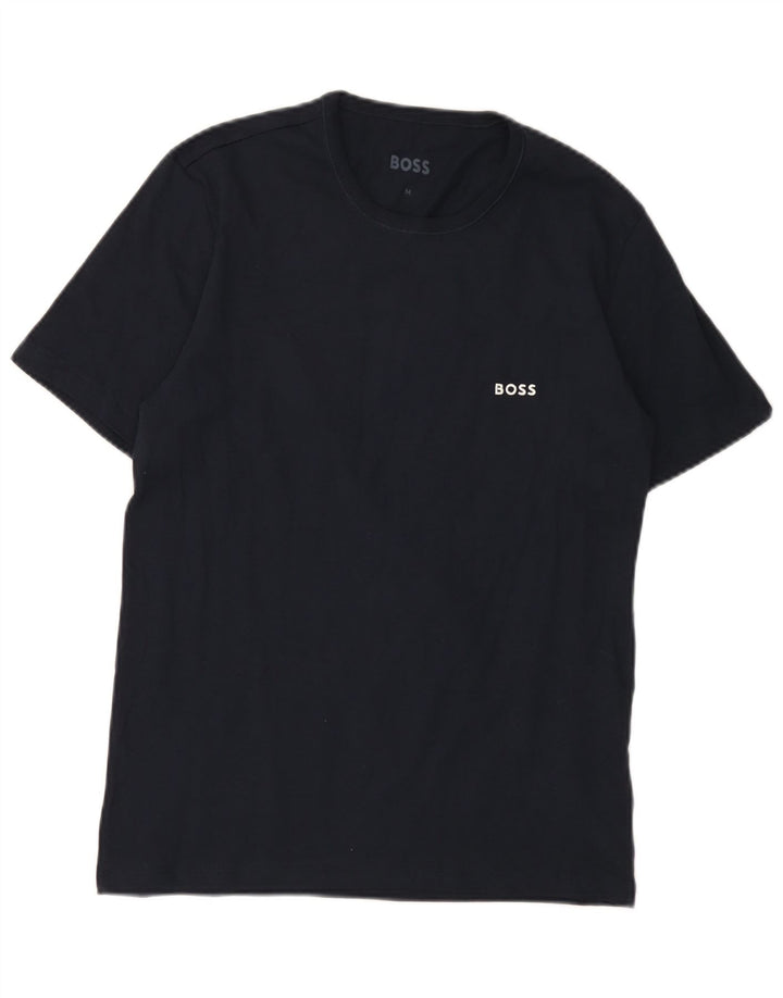 Ανδρικό T-Shirt Hugo Boss Top από μεσαίο μπλε ναυτικό βαμβακερό