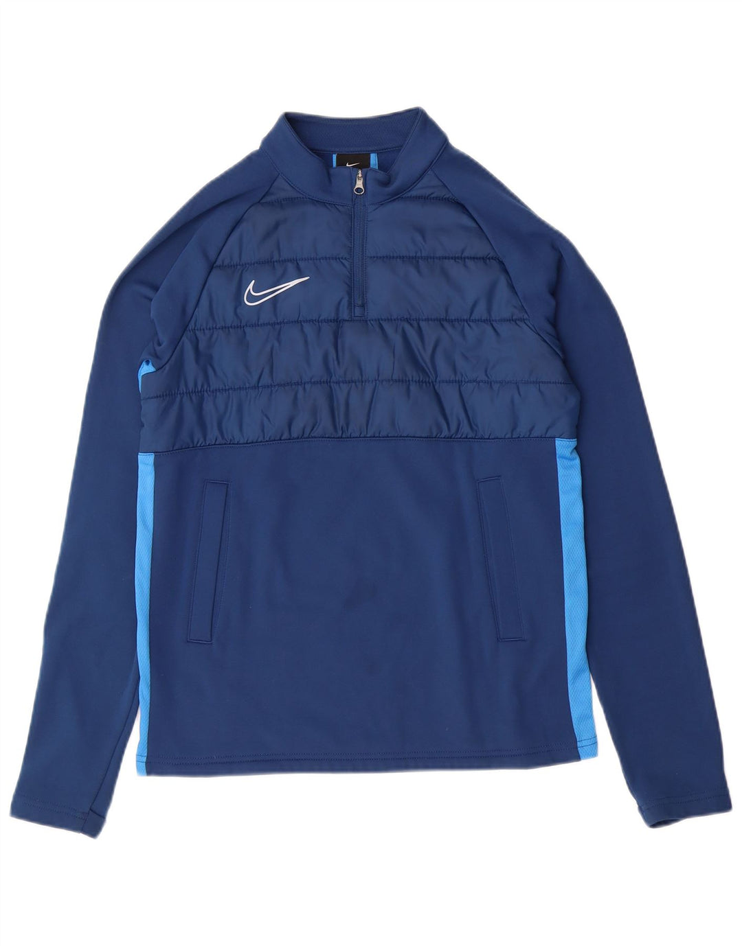 NIKE Boys Dri Fit πουλόβερ αθλητική φόρμα 12-13 ετών μεγάλο μπλε