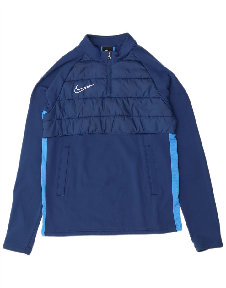 NIKE Boys Dri Fit πουλόβερ αθλητική φόρμα 12-13 ετών μεγάλο μπλε