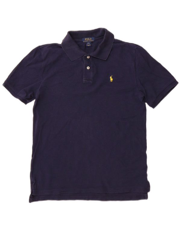 Polo Ralph Lauren Boys Polo πουκάμισο 14-15 ετών Μεγάλο Navy Blue βαμβακερό