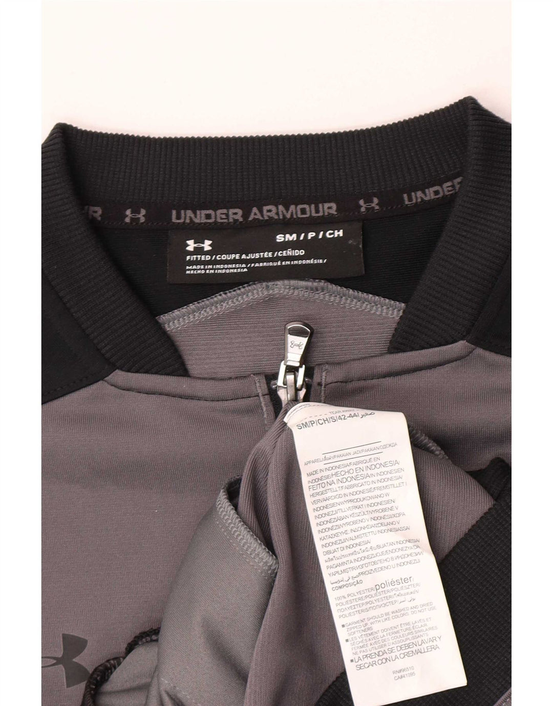 Ανδρική αθλητική φόρμα Under Armour Top μπουφάν Μικρό Γκρι Χρώμα Πολυεστέρας