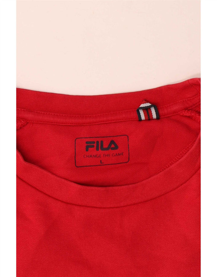Ανδρικό γραφικό φούτερ Fila Jumper Μεγάλο πολύχρωμο βαμβακερό χρώμα