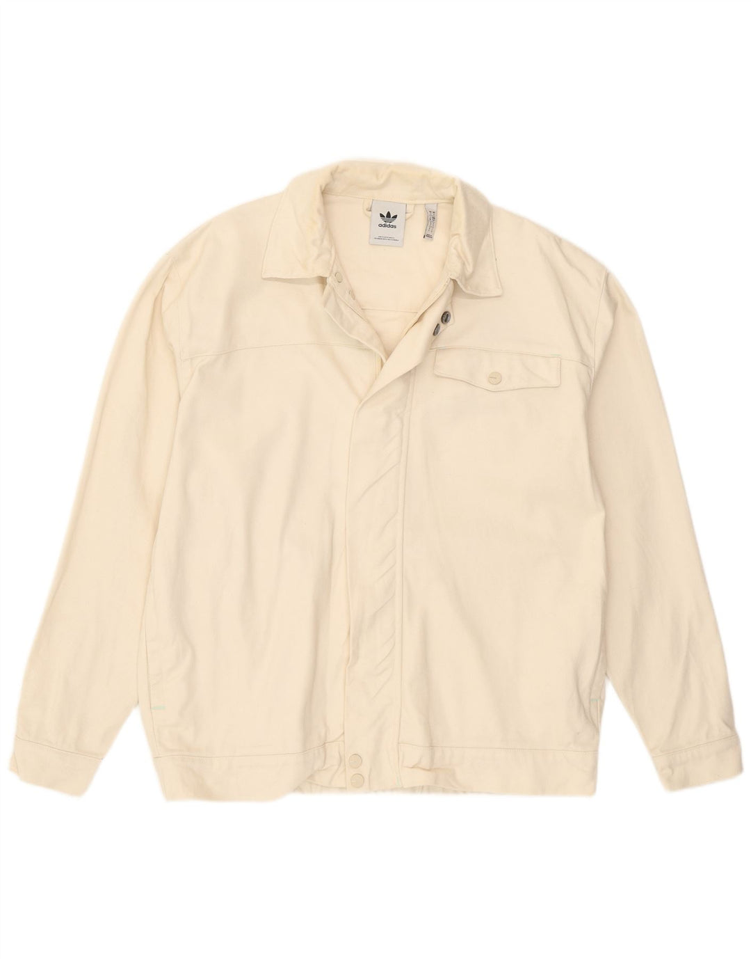 Ανδρικό μπουφάν Adidas Bomber UK 36 Small Off White Βαμβακερό