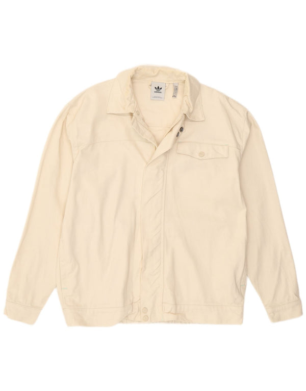 Ανδρικό μπουφάν Adidas Bomber UK 36 Small Off White Βαμβακερό