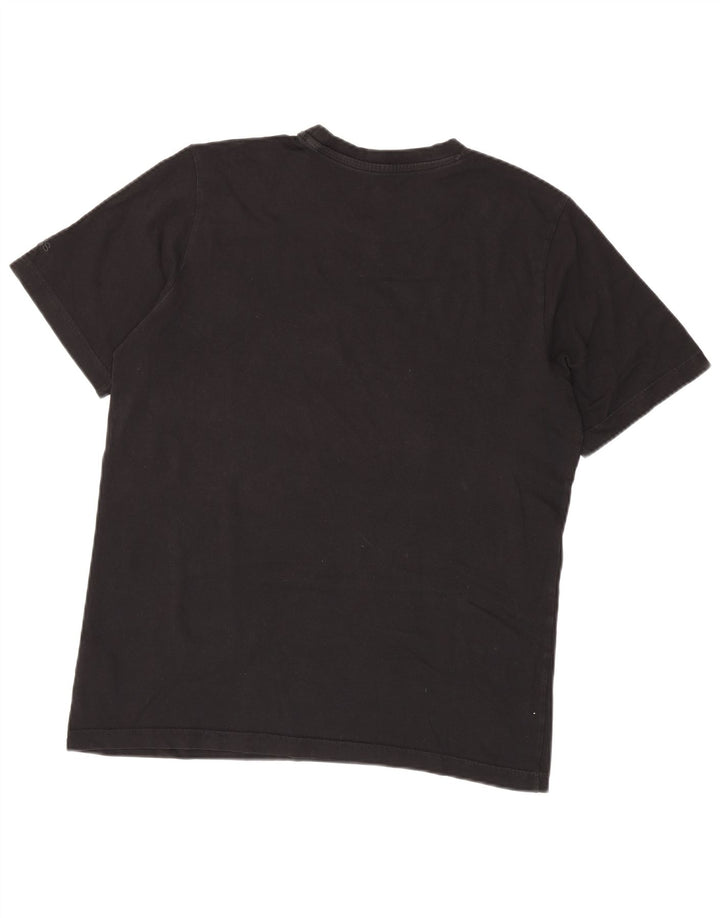 Ανδρικό γραφικό T-Shirt Adidas Top Μεσαίο μαύρο βαμβακερό