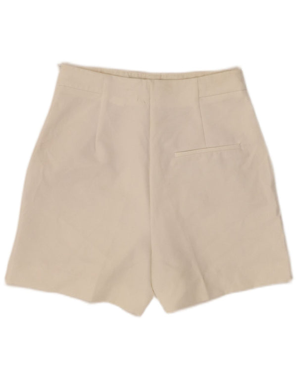 ZARA Womens High Waist Casual Shorts Small W26 White