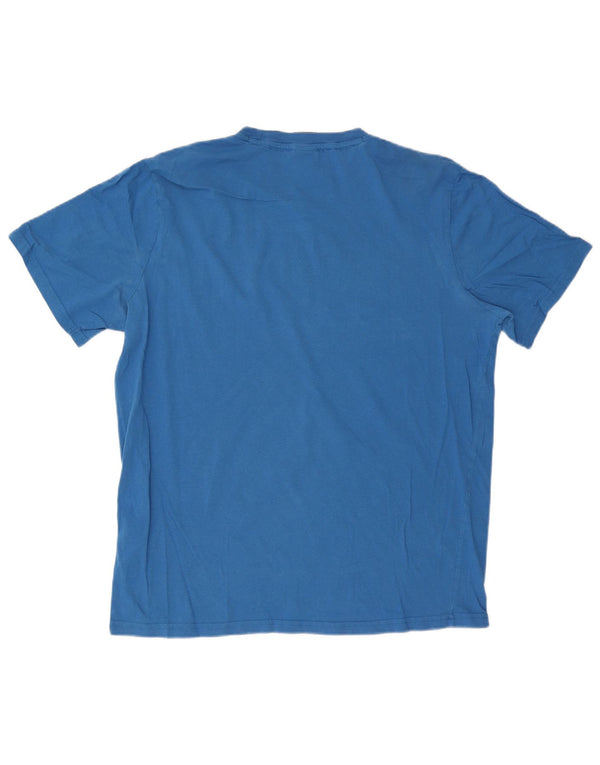 Champion Ανδρικό γραφικό T-Shirt Top 3XL Μπλε βαμβακερό