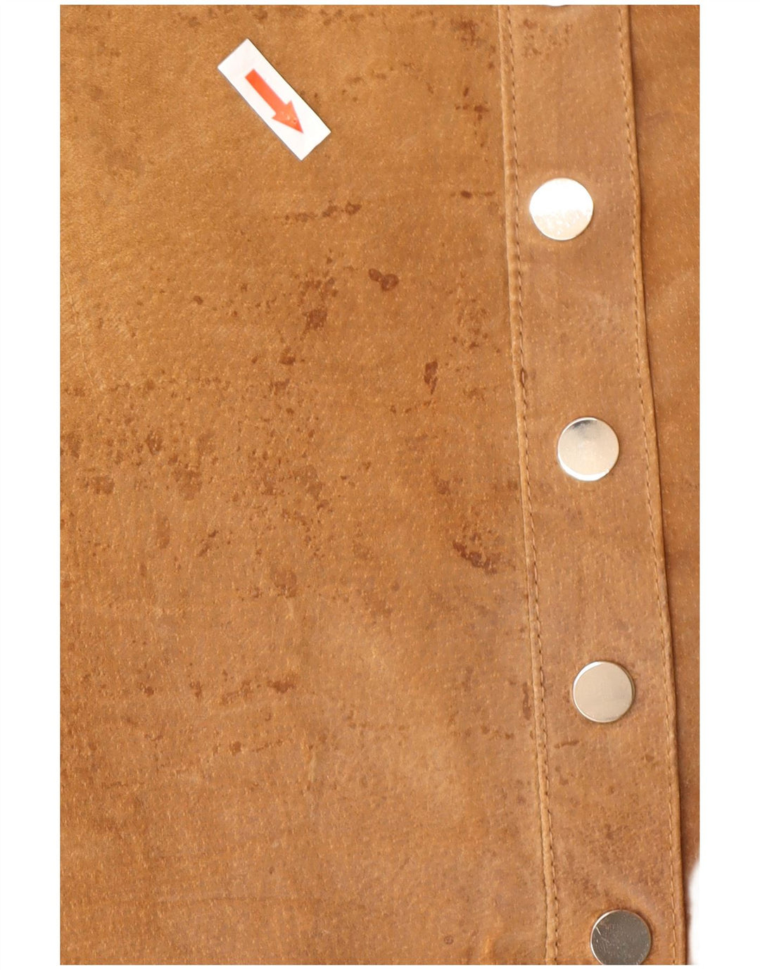 Pimkie Γυναικεία Suede Mini Φούστα IT 44 Medium W32 Καφέ Δερμάτινο