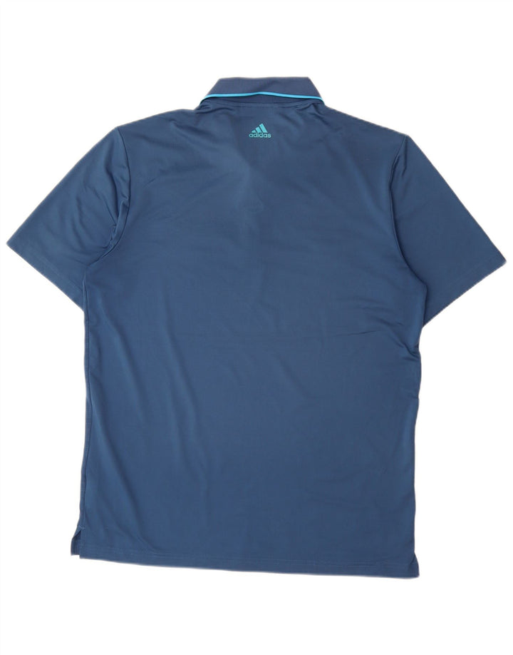 Ανδρικό πουκάμισο Adidas Polo Medium Navy Blue ριγέ πολυεστέρας