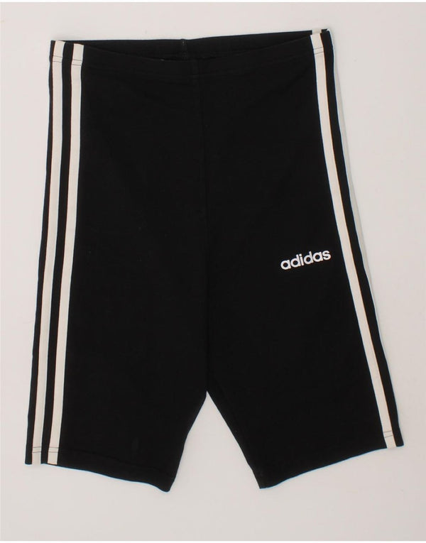 ADIDAS Boys Sport Shorts 9-10 Years  Black Cotton