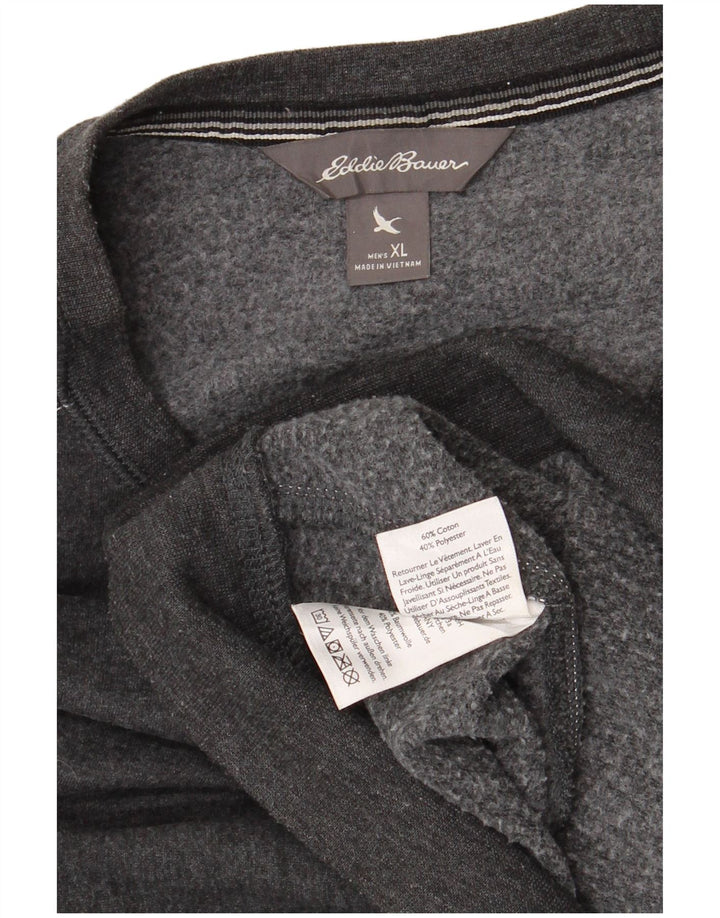 EDDIE BAUER Ανδρικό φούτερ Jumper XL Γκρι βαμβακερό