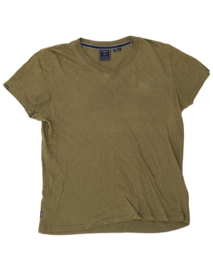 Ανδρικό T-Shirt Superdry Top Μεσαίο Χακί Βαμβακερό