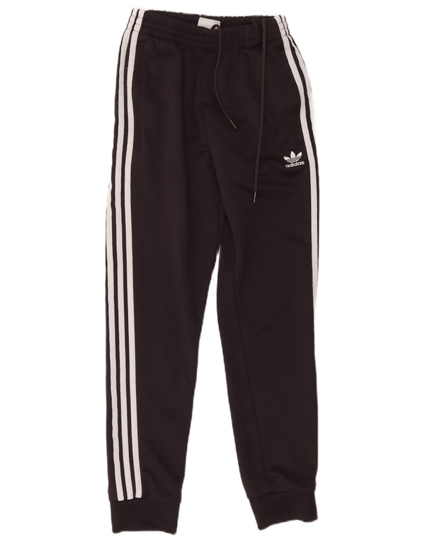Γυναικεία αθλητική φόρμα Adidas Παντελόνι Joggers UK 10 Small Black Cotton