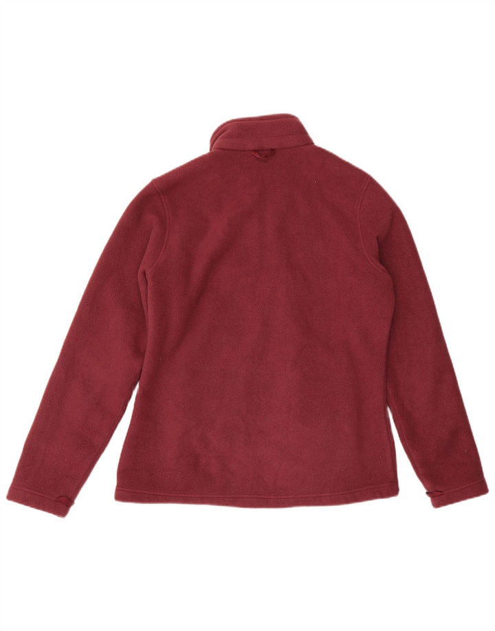 Jack Wolfskin Γυναικείο Fleece Jacket UK 10/12 Medium Burgundy Polyester
