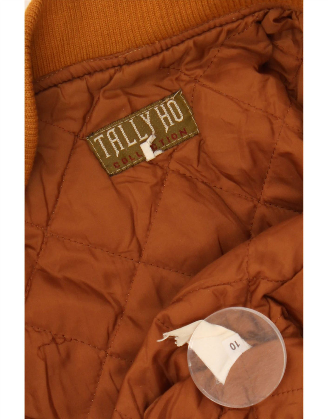 TALLY HO Γυναικείο υπερμεγέθη Crop Suede Bomber Jacket UK 10 Small Brown