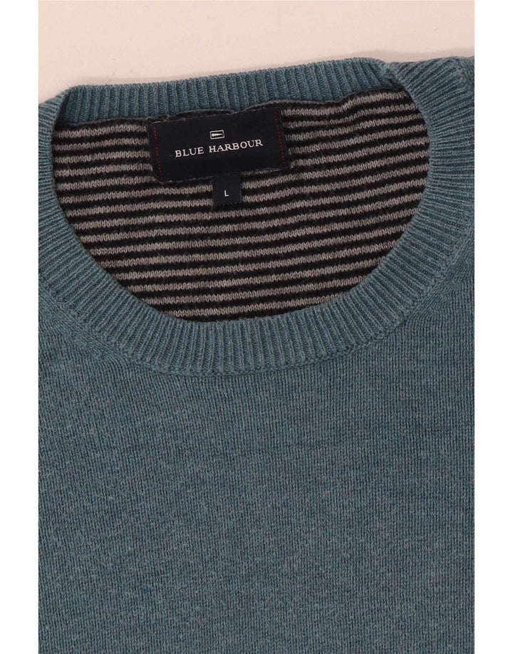 Ανδρικό πουλόβερ Marks & Spencer Blue Harbour Crew Neck Jumper Large