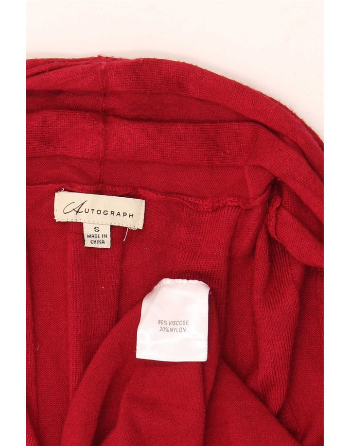 Marks & Spencer Γυναικείο πουλόβερ Longline Cardigan UK 10 Small Red