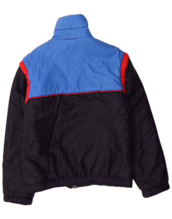 Vintage Ανδρικό μπουφάν με επένδυση IT 44 XS Navy Blue Colorblock Ακρυλικό