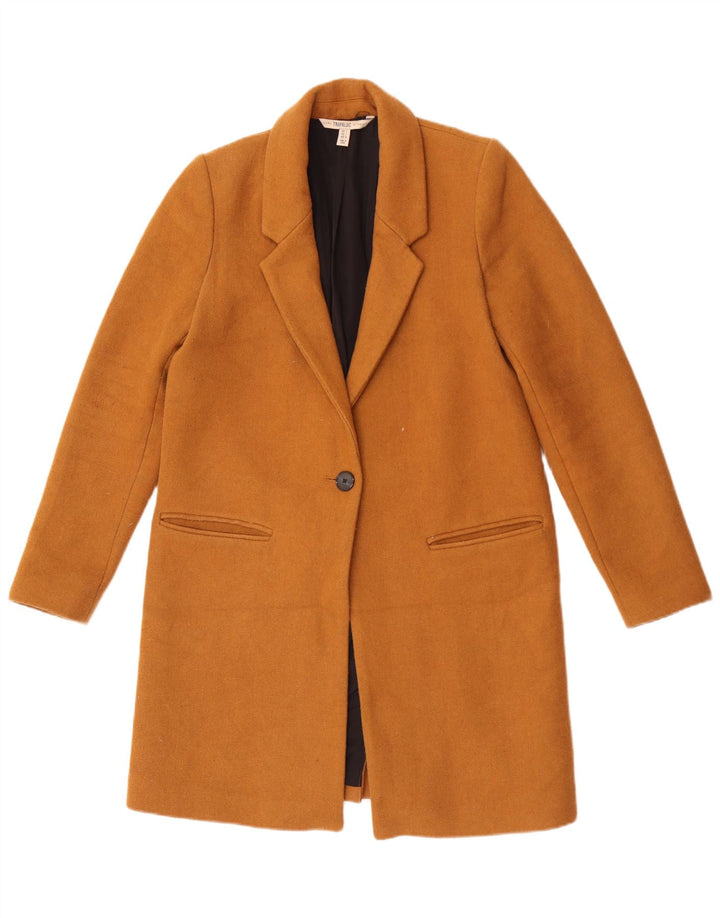 Zara Γυναικείο Πανωφόρι Trafaluc UK 10 Μικρό Καφέ Μαλλί
