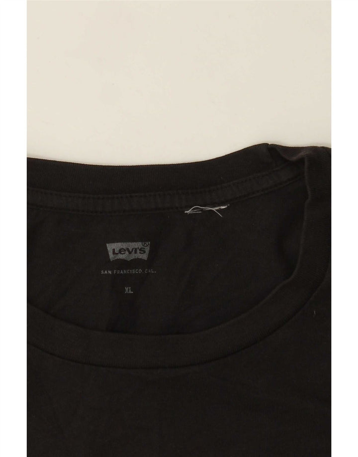 Ανδρικό γραφικό T-Shirt Levi's Top XL Μαύρο