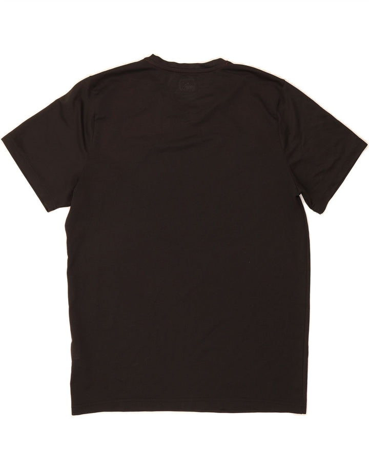PUMA Mens T-Shirt Top Large Black Colourblock Polyester Vintage Puma and Second-Hand Puma from Messina Hembry 