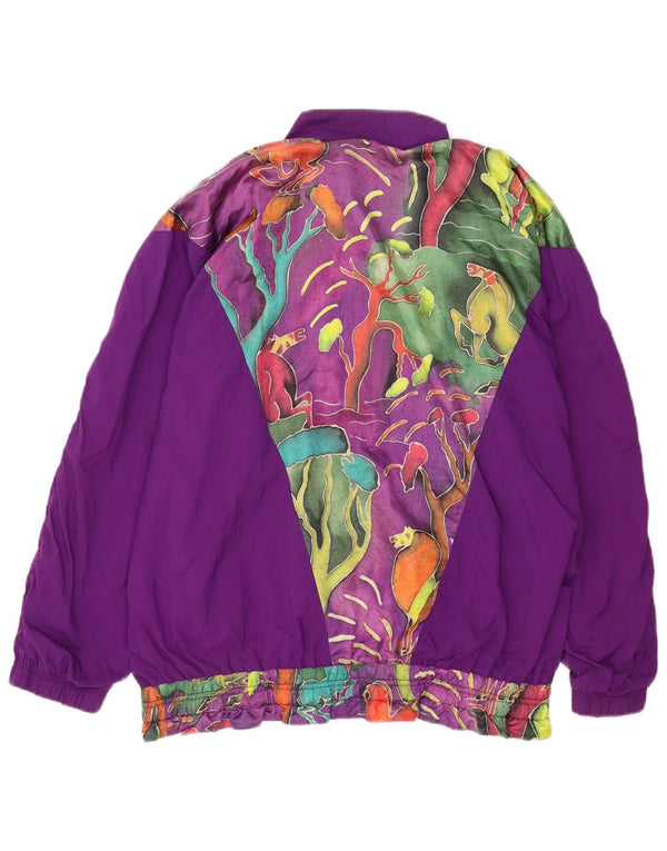 Benger Γυναικεία φόρμα oversized Top Jacket EU 42 Large Purple Floral