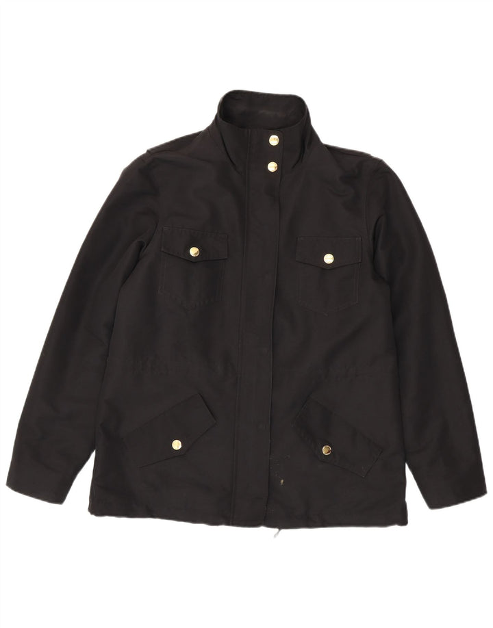 RALPH LAUREN Γυναικείο Utility Jacket UK 14 Medium Black Polyester