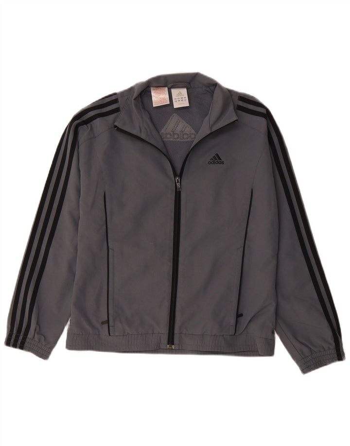 Τοπ μπουφάν Adidas Boys Tracksuit 11-12 Years Grey Polyester
