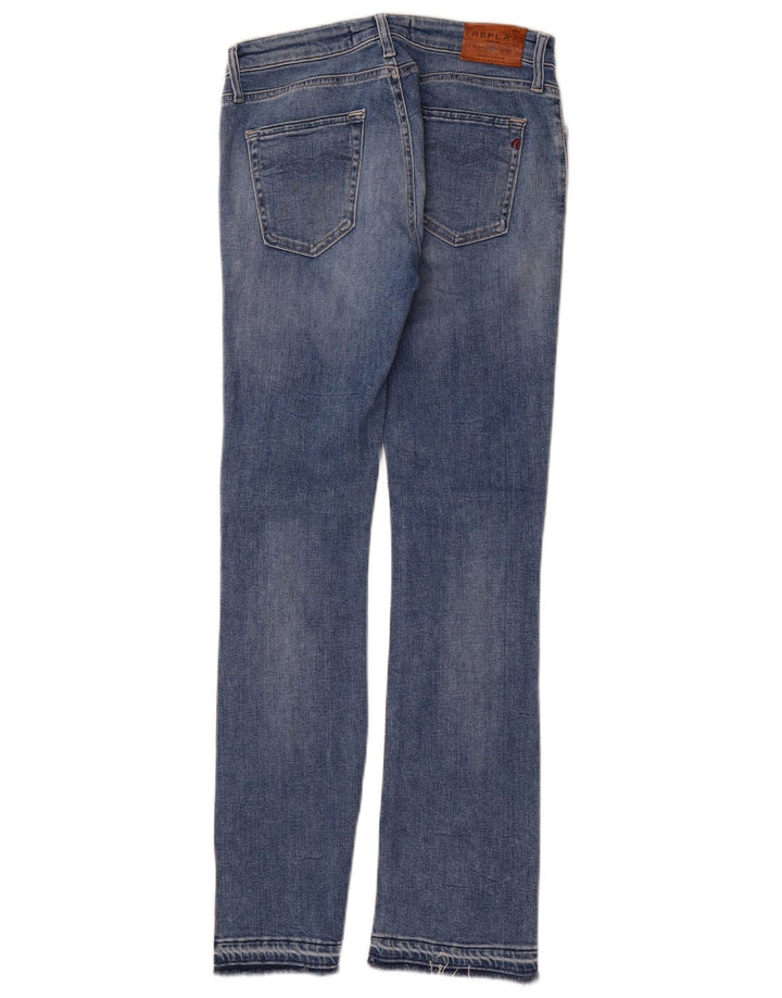 REPLAY Womens Bootcut Jeans W28 L30 Blue Cotton