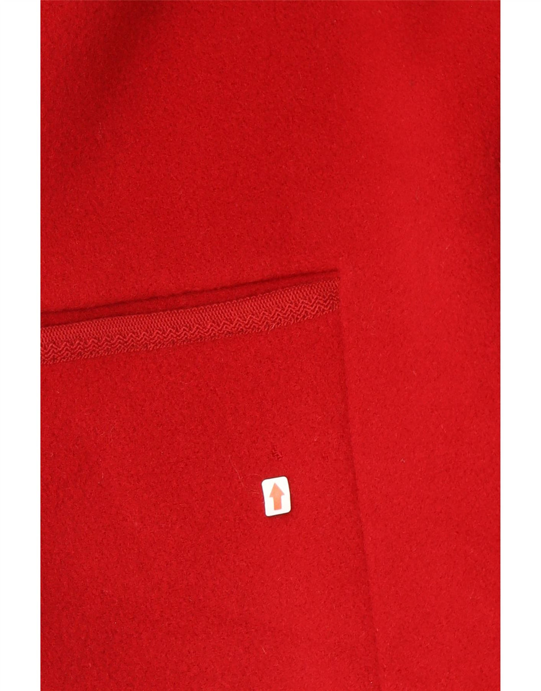 Genny Γυναικείο Μπουφάν Μπλέιζερ με 3 Κουμπιά UK 10 Small Red Wool