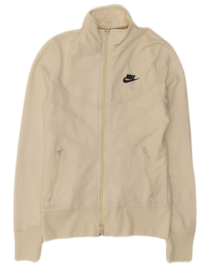 Γυναικεία φόρμα Nike Top Jacket UK 8/10 Small Off White Polyester