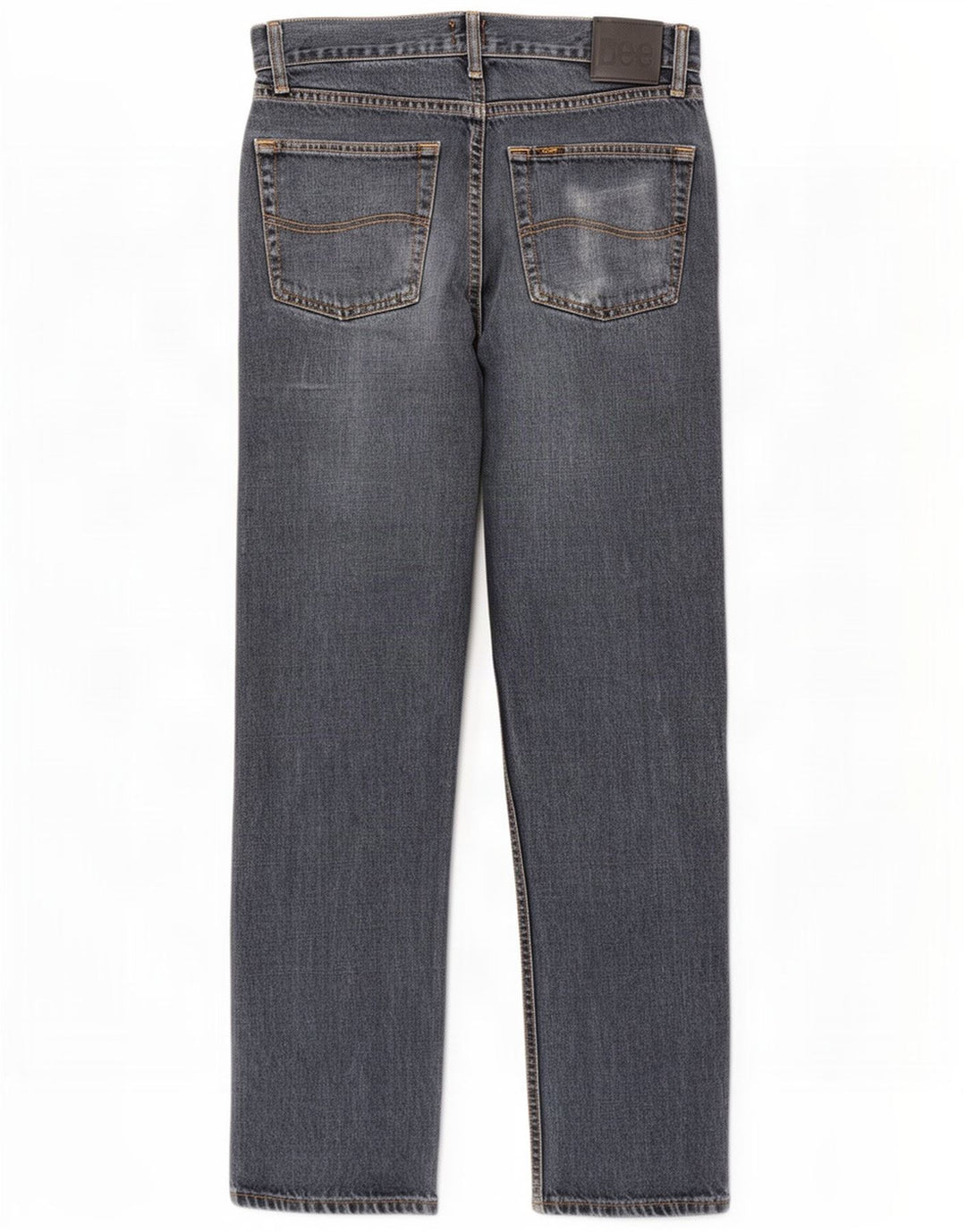Lee Mens Straight Jeans W32 L32 Blue Cotton