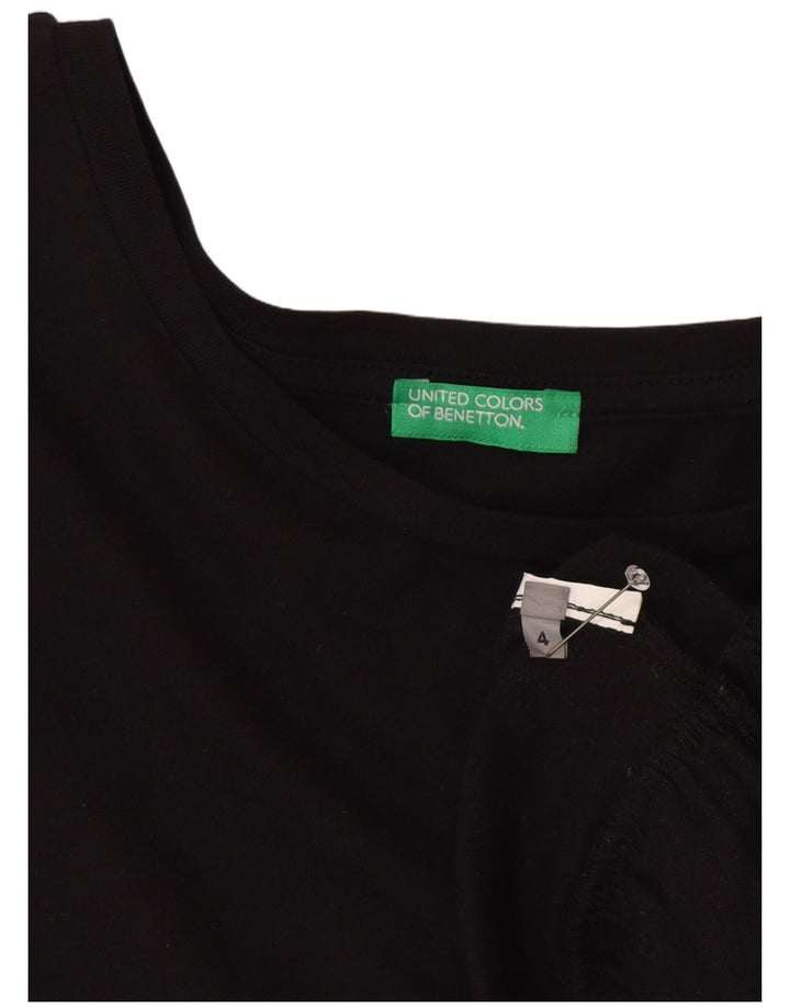 Γυναικεία μπλούζα Benetton 3/4 μανίκια Τοπ US 4 Small Black